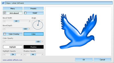 Screenshot of Artistic Effects