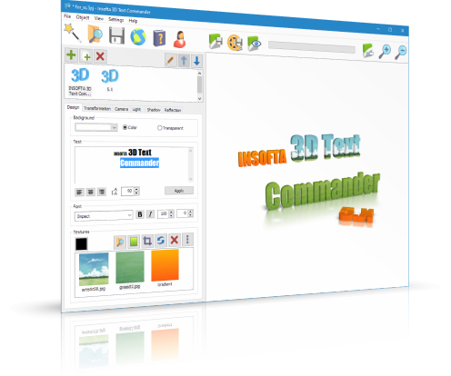 3D Text Commander